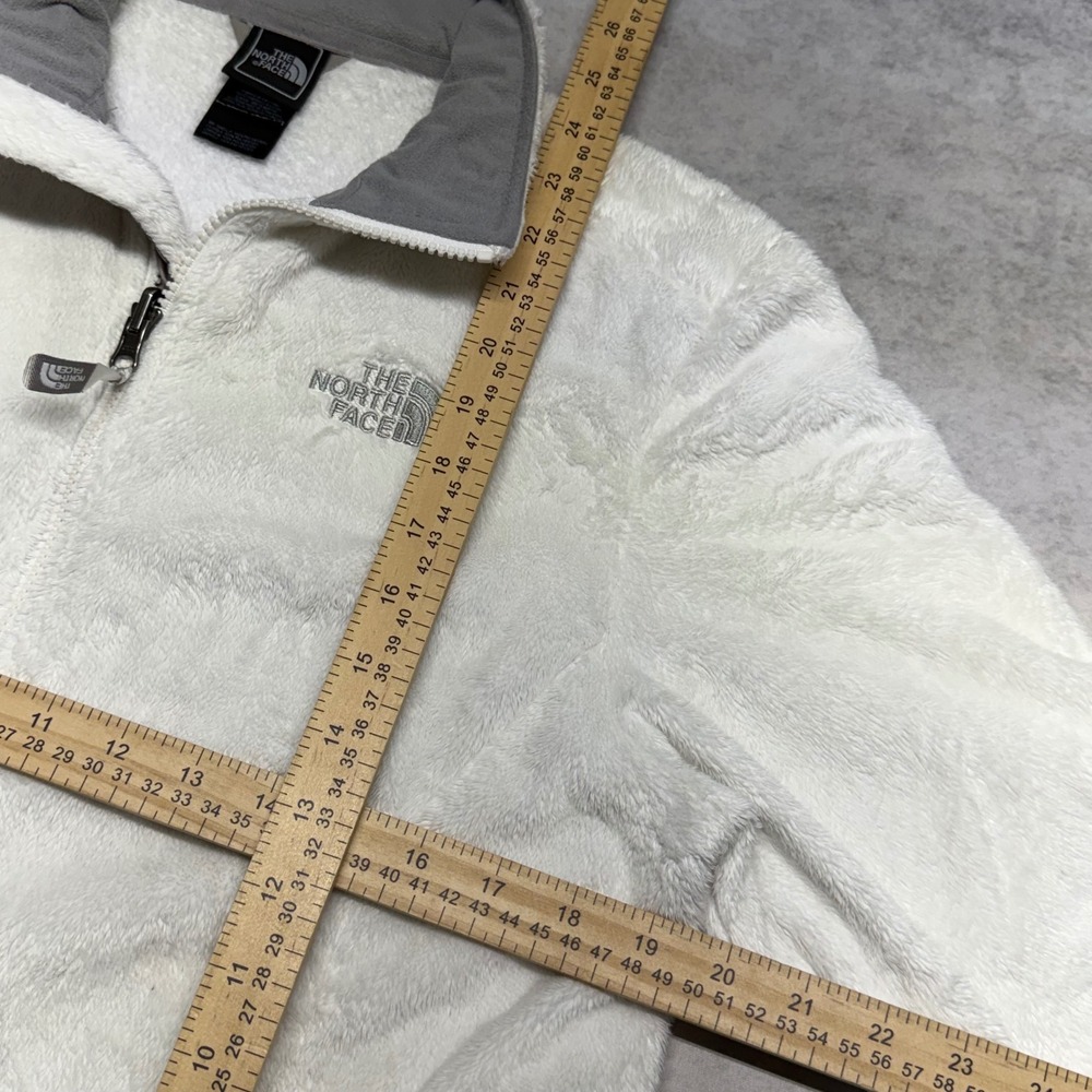The North Face Osito Full Zip Fleece Jacket Womens Medium White Outdoors Coat - Picture 8 of 8
